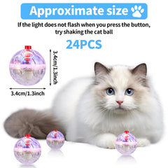 MVNIHEK boule chat lumineuse, jouet sûr pour sessions de jeu avec vos animaux.