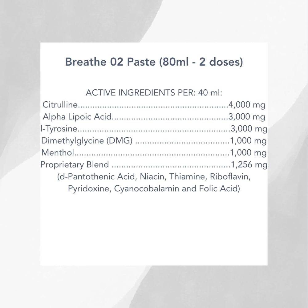 MVP Breathe O'2 emballage quatre tubes, rangement facile dans l'écurie.