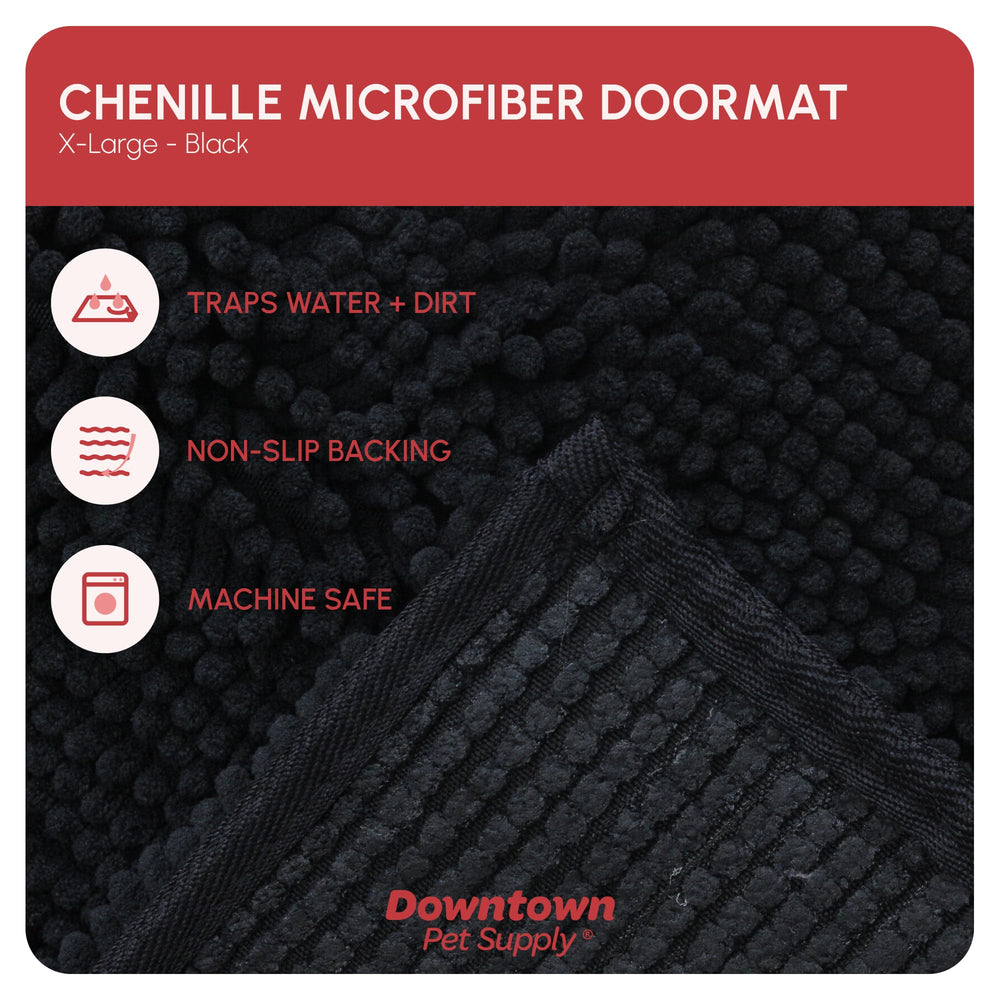My Doggy Place Tapis Microfibre à absorption élevée, idéal pour chiens mouillés.