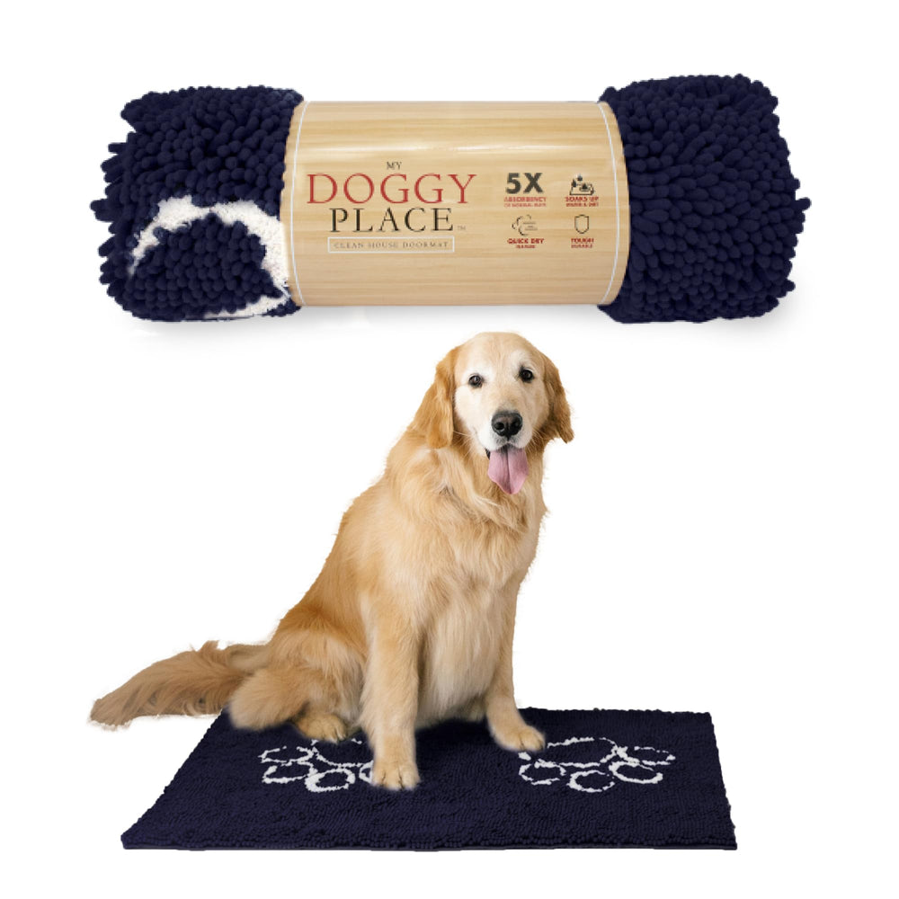 Tapis My Doggy Place à absorption élevée pour sols propres après promenade.