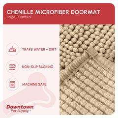 My Doggy Place tissu microfibre absorbant: capte eau et salissures rapidement.