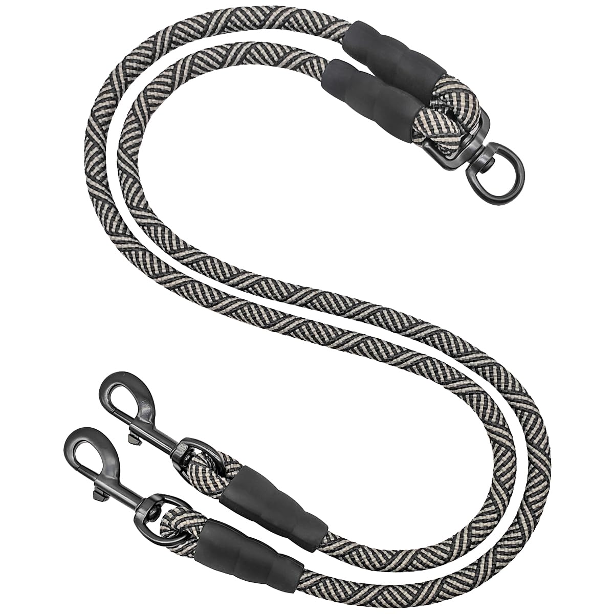 Mycicy coupleur double-chien anti-enchevetrement pendant la promenade.