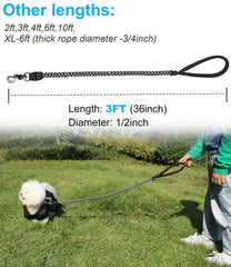 Mycicy laisse chien fil nylon braide: robustesse et légèreté pour toutes les sorties.