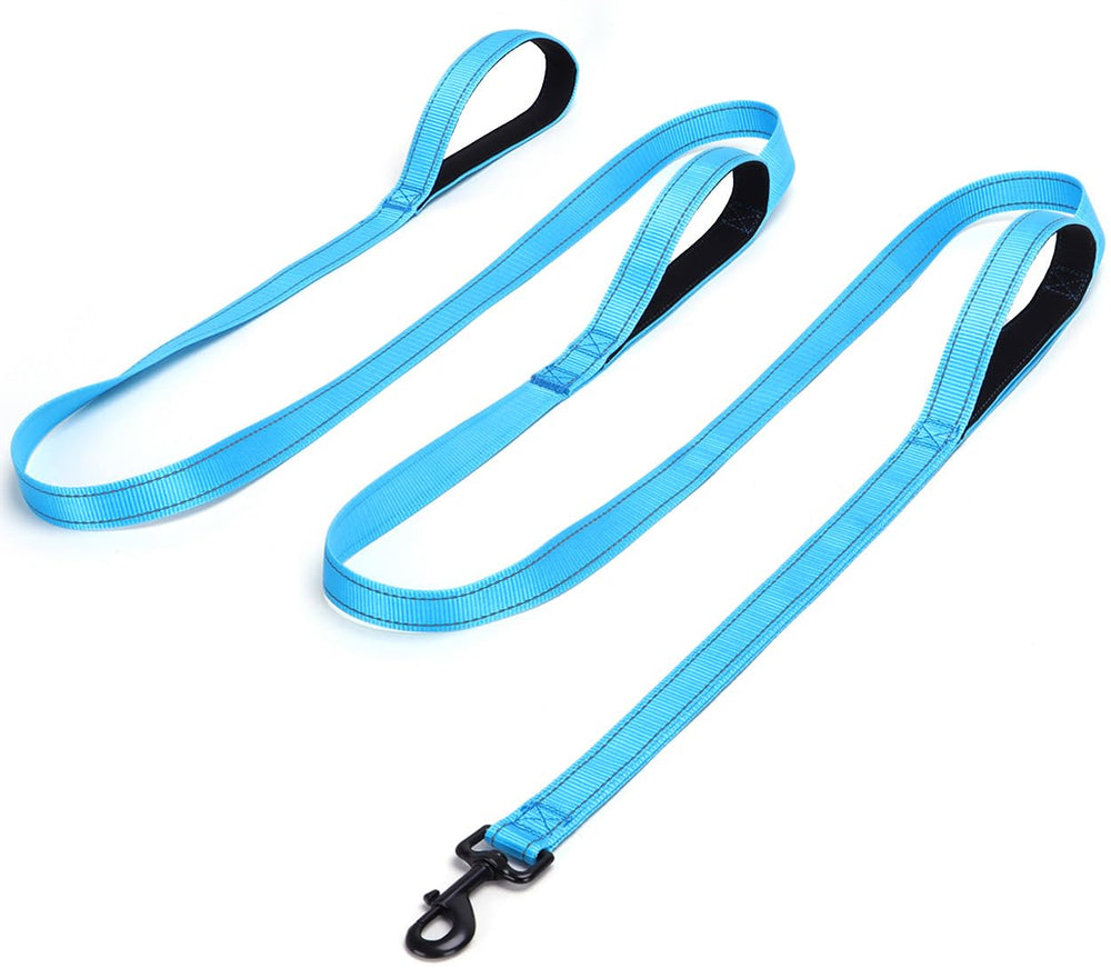 Mycicy laisse triple poignées turquoise pour un controle precis lors de promenades
