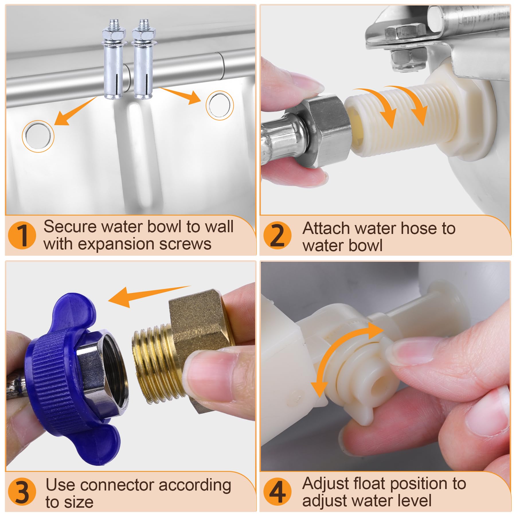MYFAMIREA adaptateur tuyau 3-4 pouces, grande compatibilité avec divers robinets.