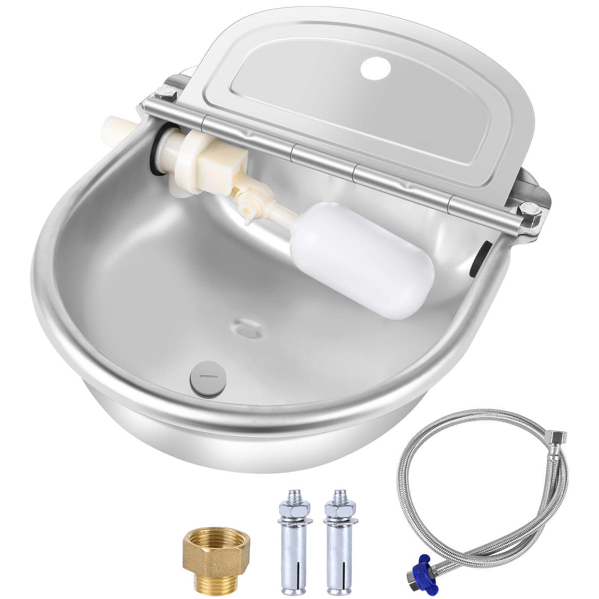 MYFAMIREA bol eau automatique inox, robuste et facile à nettoyer.