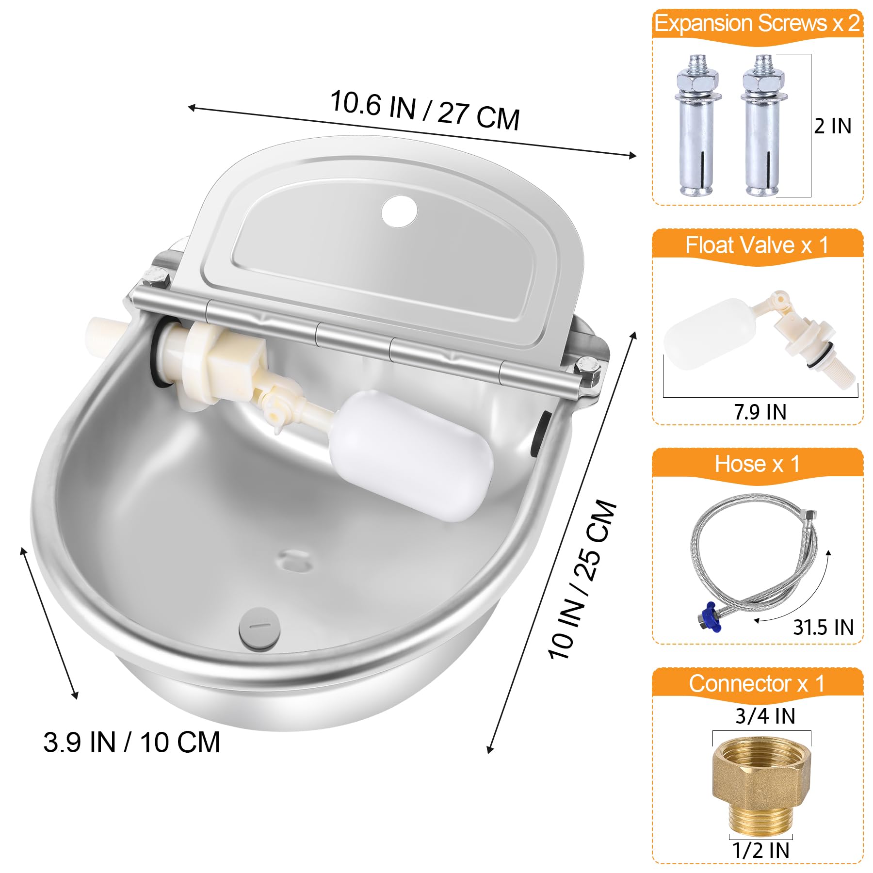 MYFAMIREA réglage niveau eau pour adapter le volume selon les besoins.