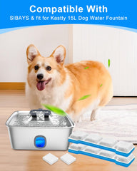 Filtration multicouche MyfatBOSS pour fontaine chien, eau plus fraîche.