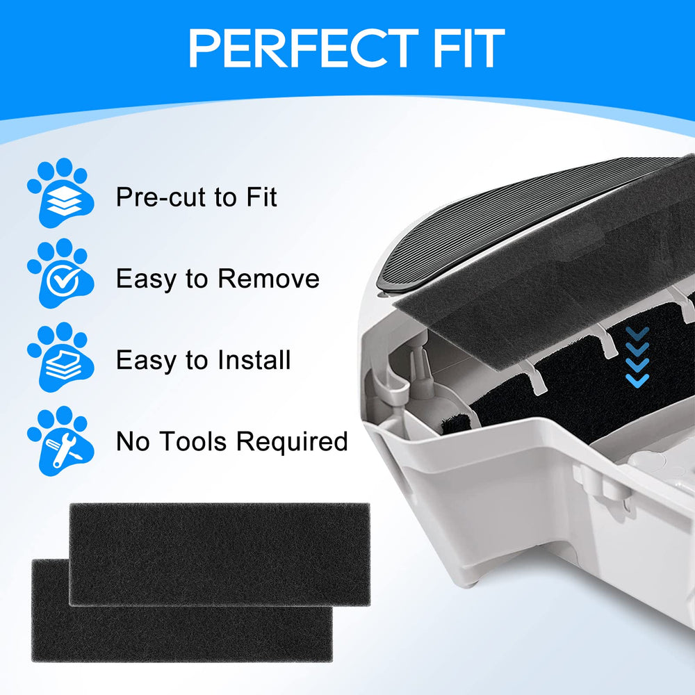 MyfatBOSS filtre carbone Litter-Robot 3 épaisseur 2x, meilleure filtration durable.