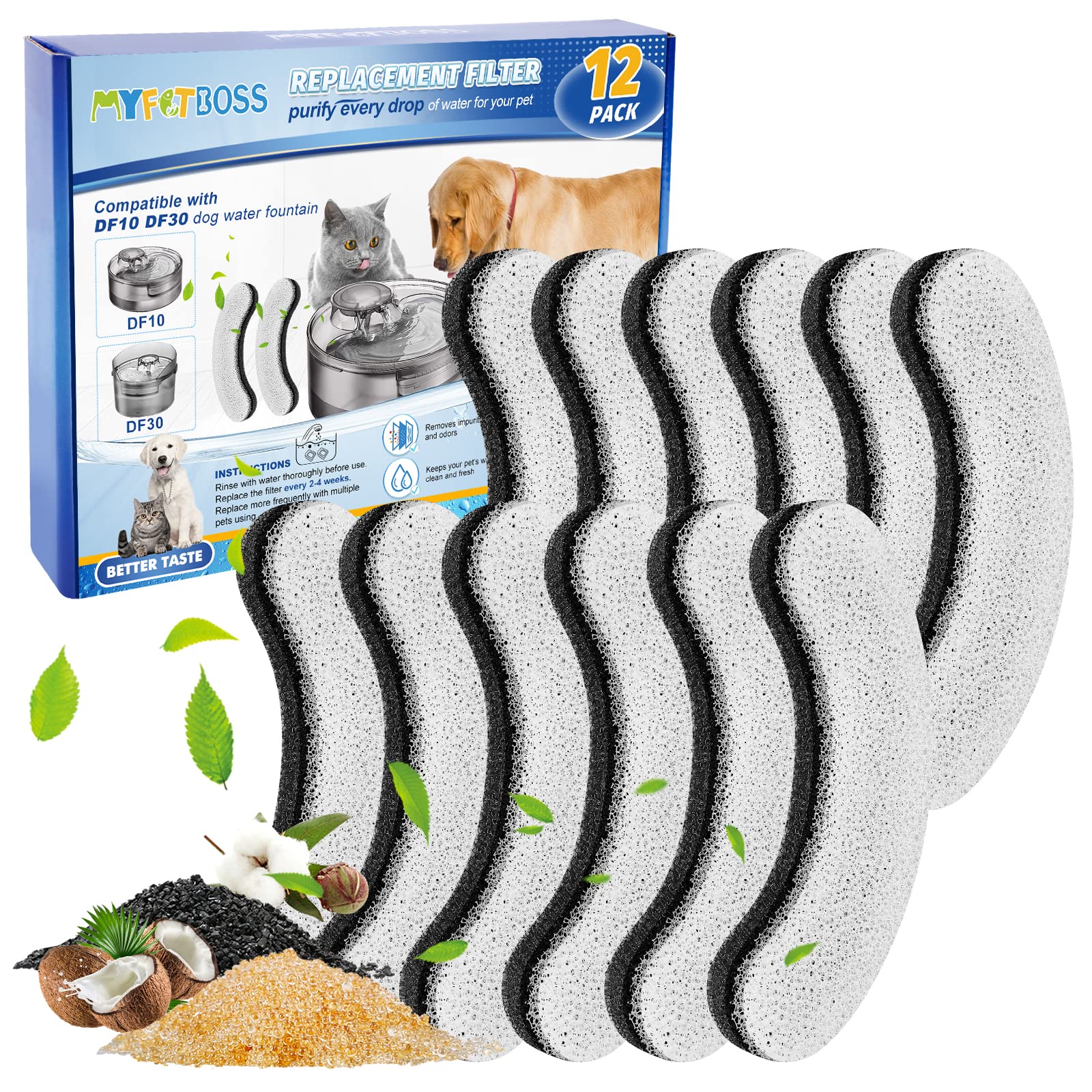 MyfatBOSS filtre-eau-chien-df10-pack : eau plus propre pour vos animaux.