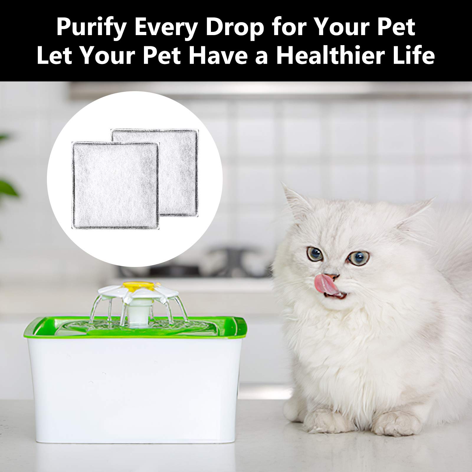 MyfatBOSS filtre eau plus propre, adapté à une fontaine d'animaux