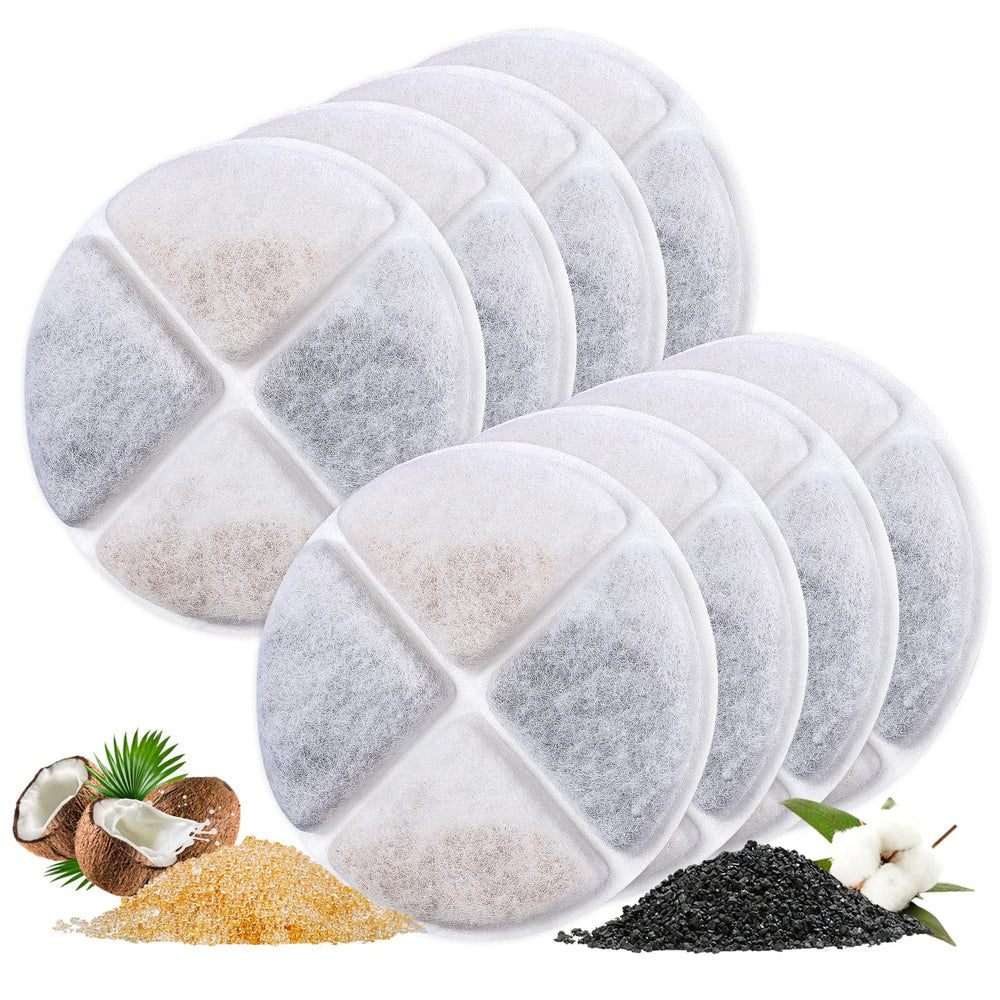 Filtre MyfatBOSS pour fontaine chat, pack de 8, pour une eau plus fraîche.