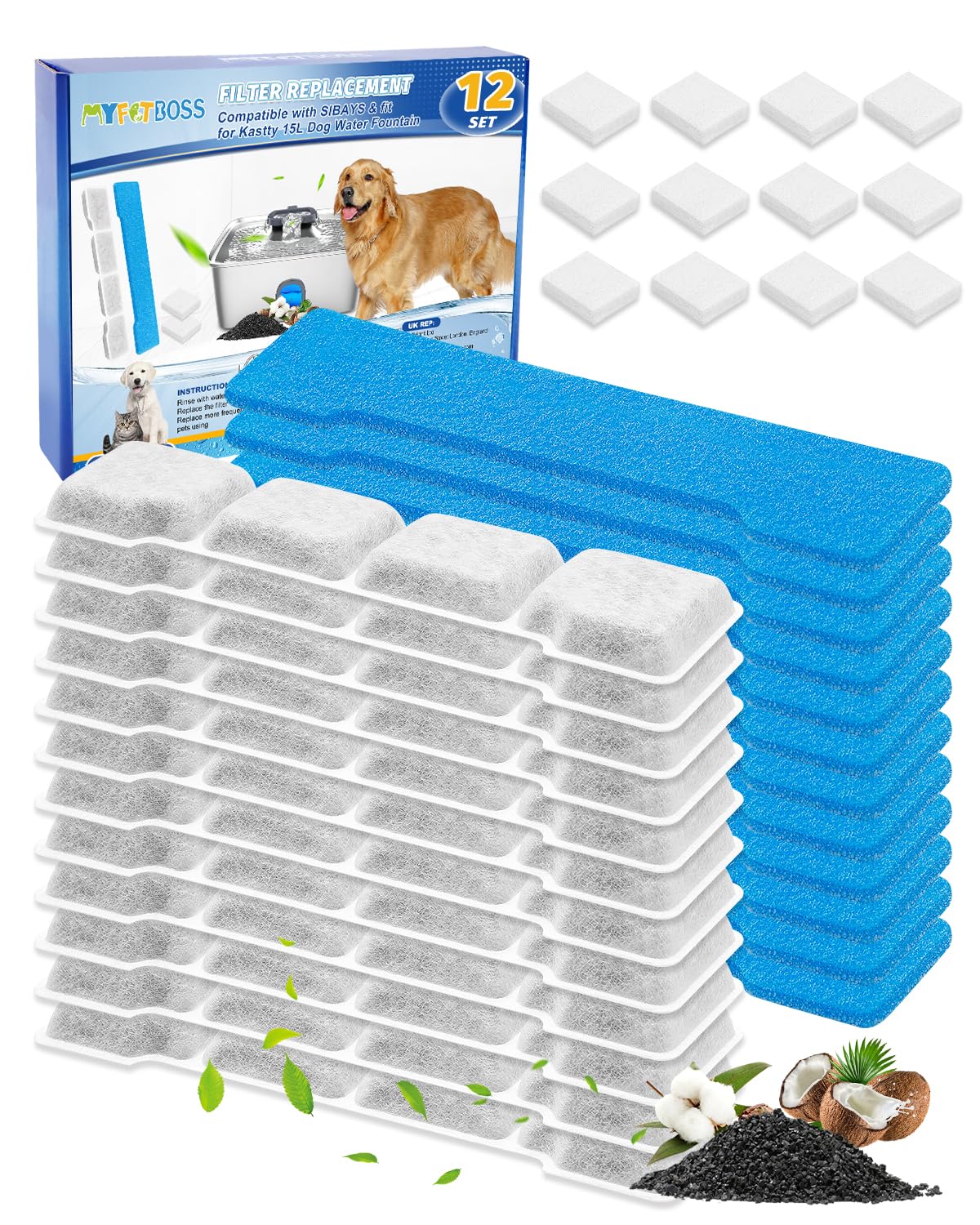 Filtre MyfatBOSS pour fontaine chien, ajustement exact et fiable.