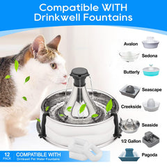 MyfatBOSS filtre mousse Drinkwell inox 360, compatibilité fiable.
