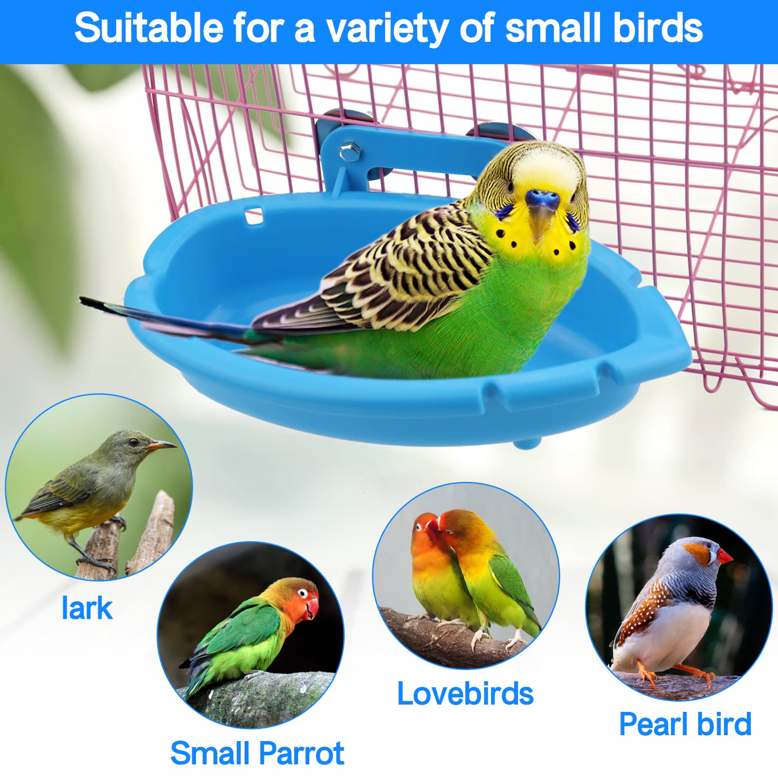 Mygeromon baignoire oiseaux forme feuille, design attrayant.