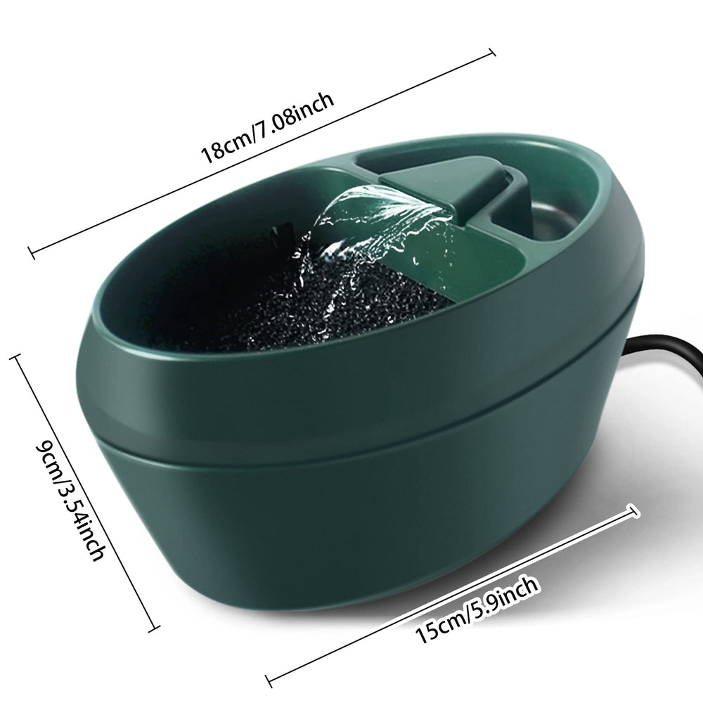 MYGIIKAKA fontaine eau réptile compartiment alimentation intégré pratique.