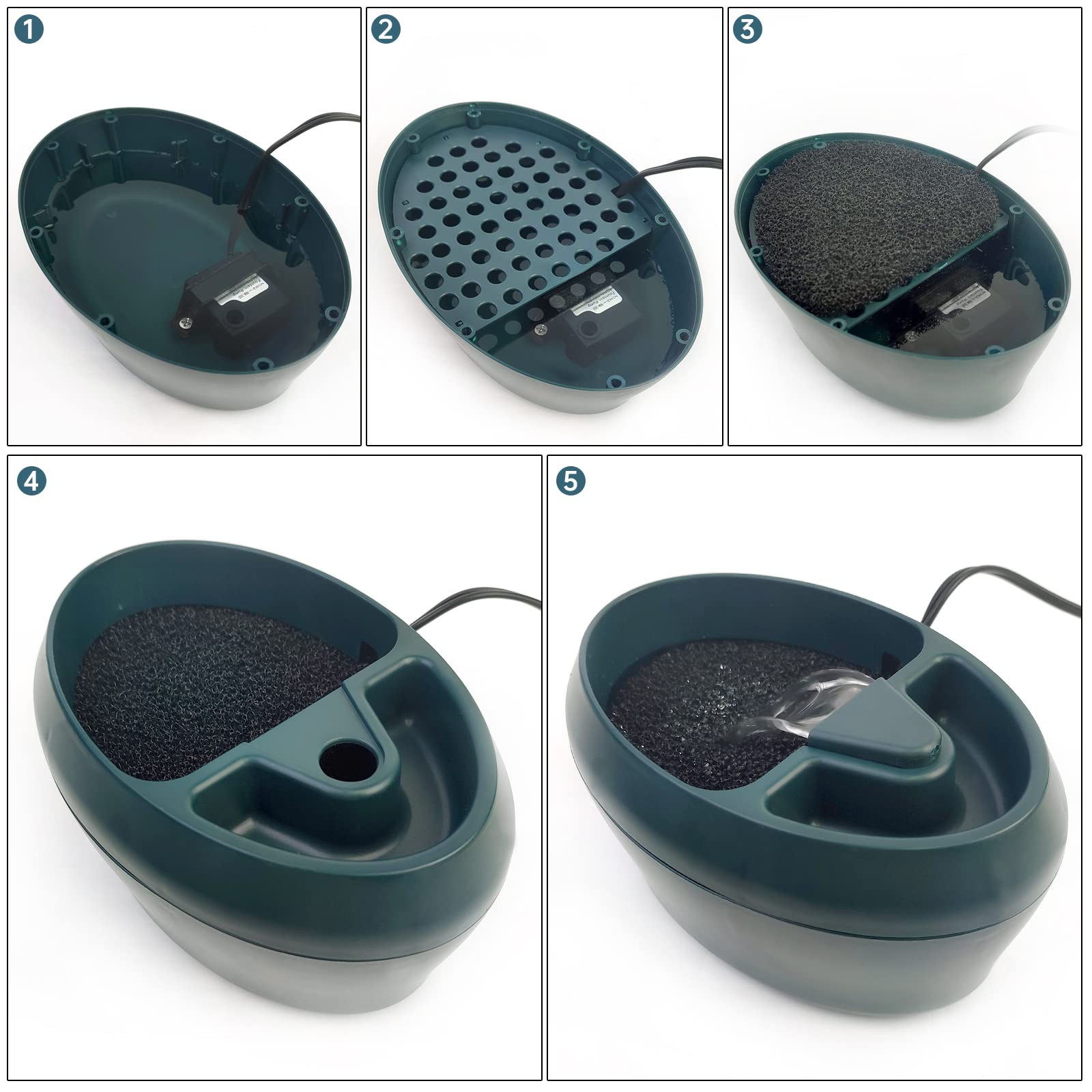 MYGIIKAKA fontaine eau réptile nettoyage hebdomadaire recommandé pour sécurité.