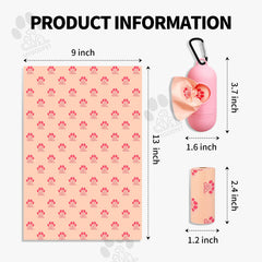 MYGODPET distributeur sacs crottes rose, facile à attacher au harnais.