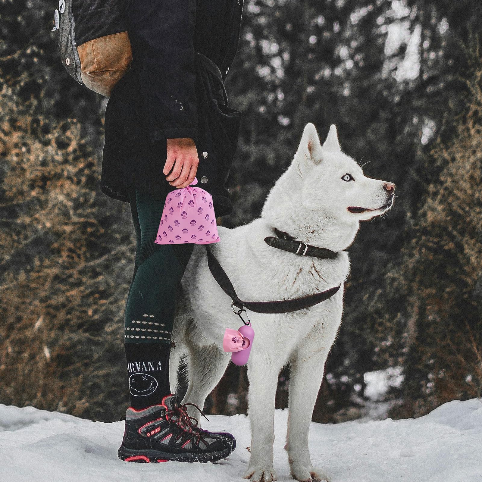Emballage eco-responsable MYGODPET pour sacs-poubelle biodégradables.