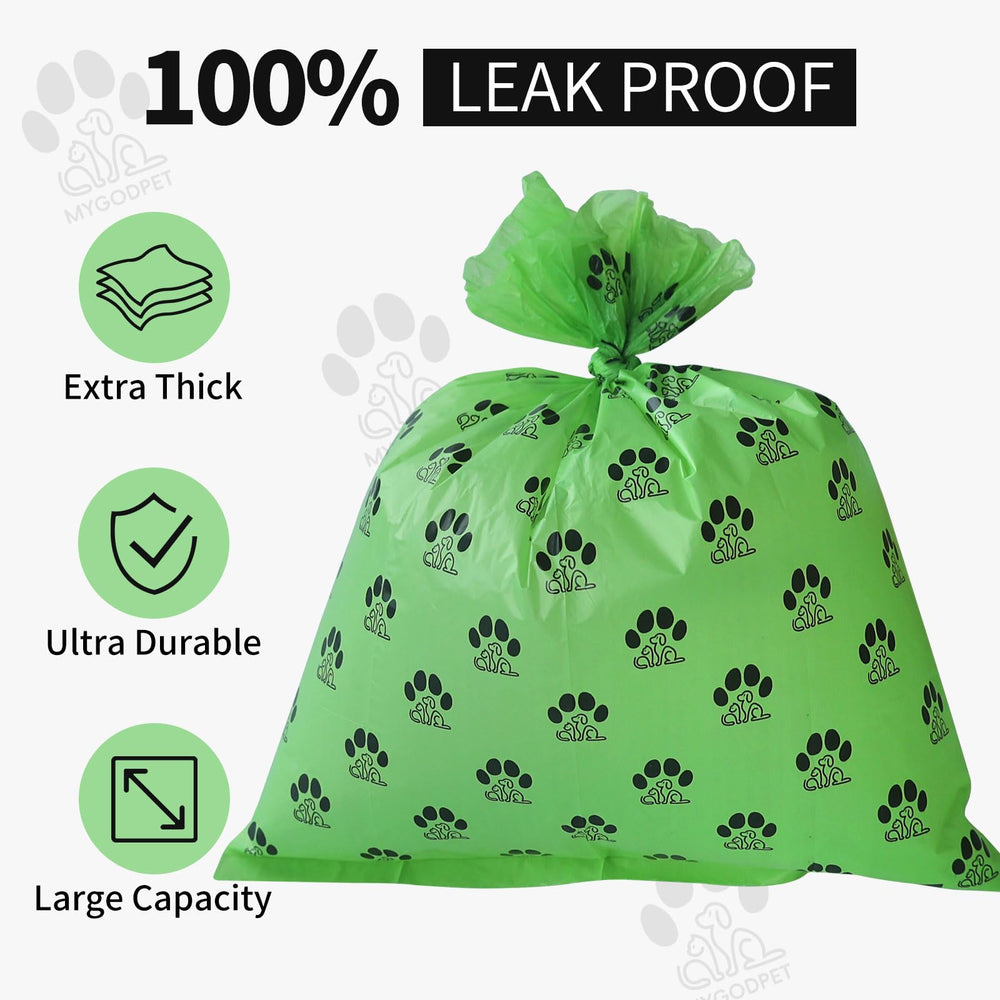Sacs biodégradables MYGODPET vert parfum savon océan, masque les odeurs