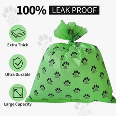 Sacs biodégradables MYGODPET vert parfum savon océan, masque les odeurs