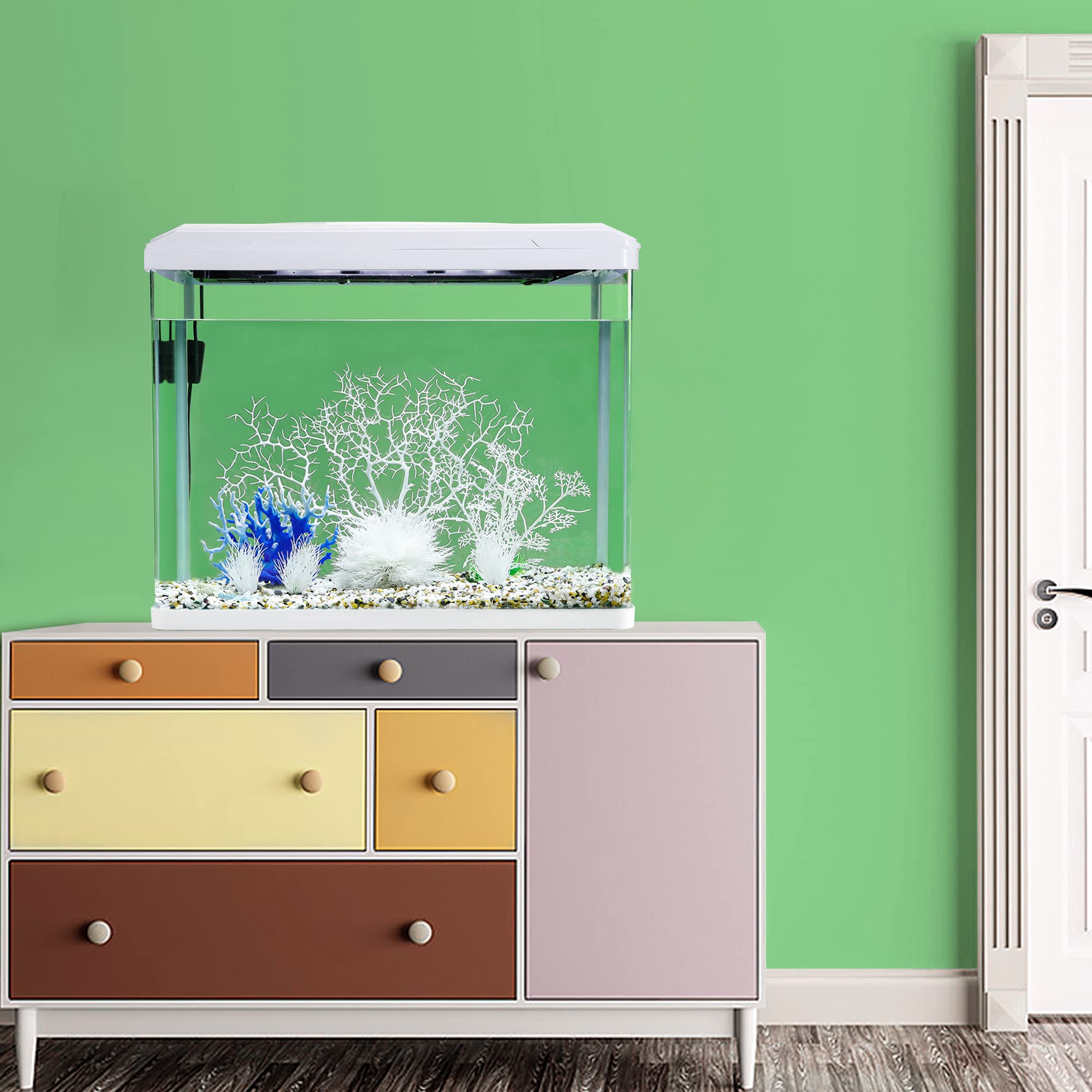 Décor adapté pour eau salée, tropicale ou douce dans les grands aquariums