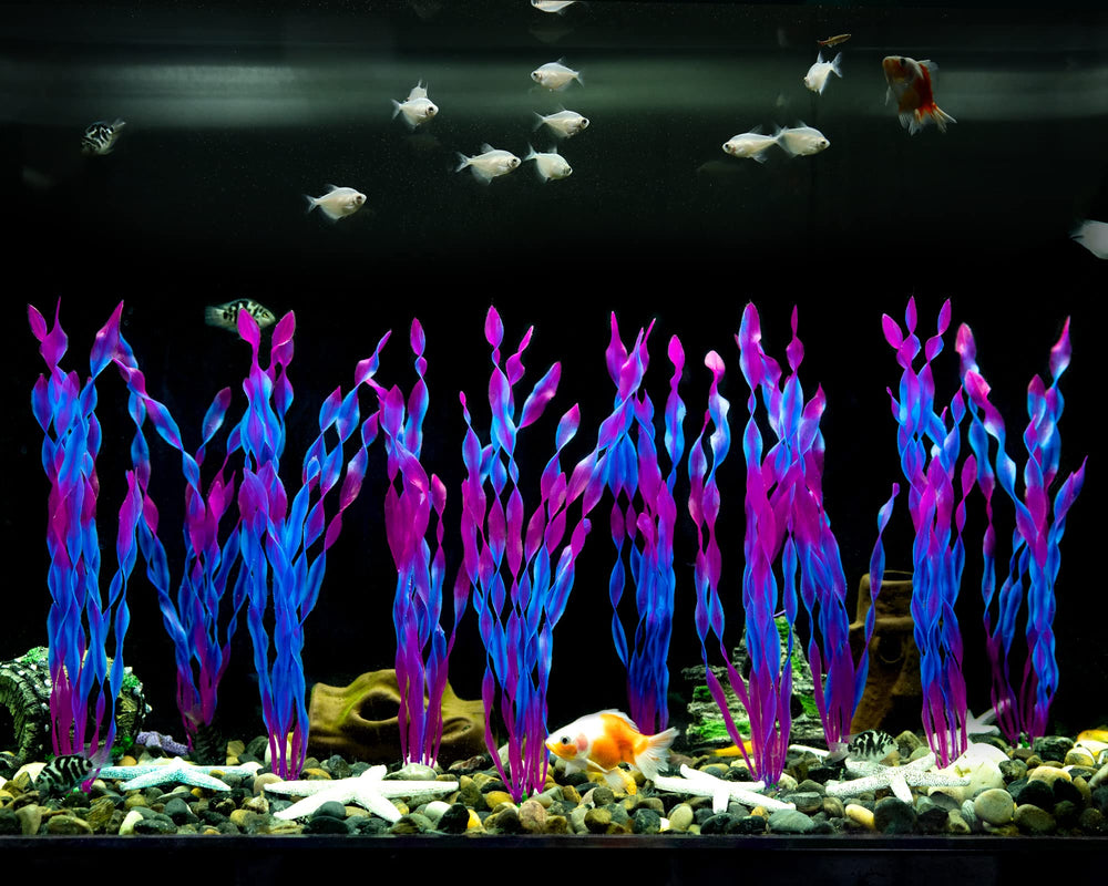 MyLifeUNIT algue artificielle violet-detail-couleur : couleur durable pour votre décor aquatique