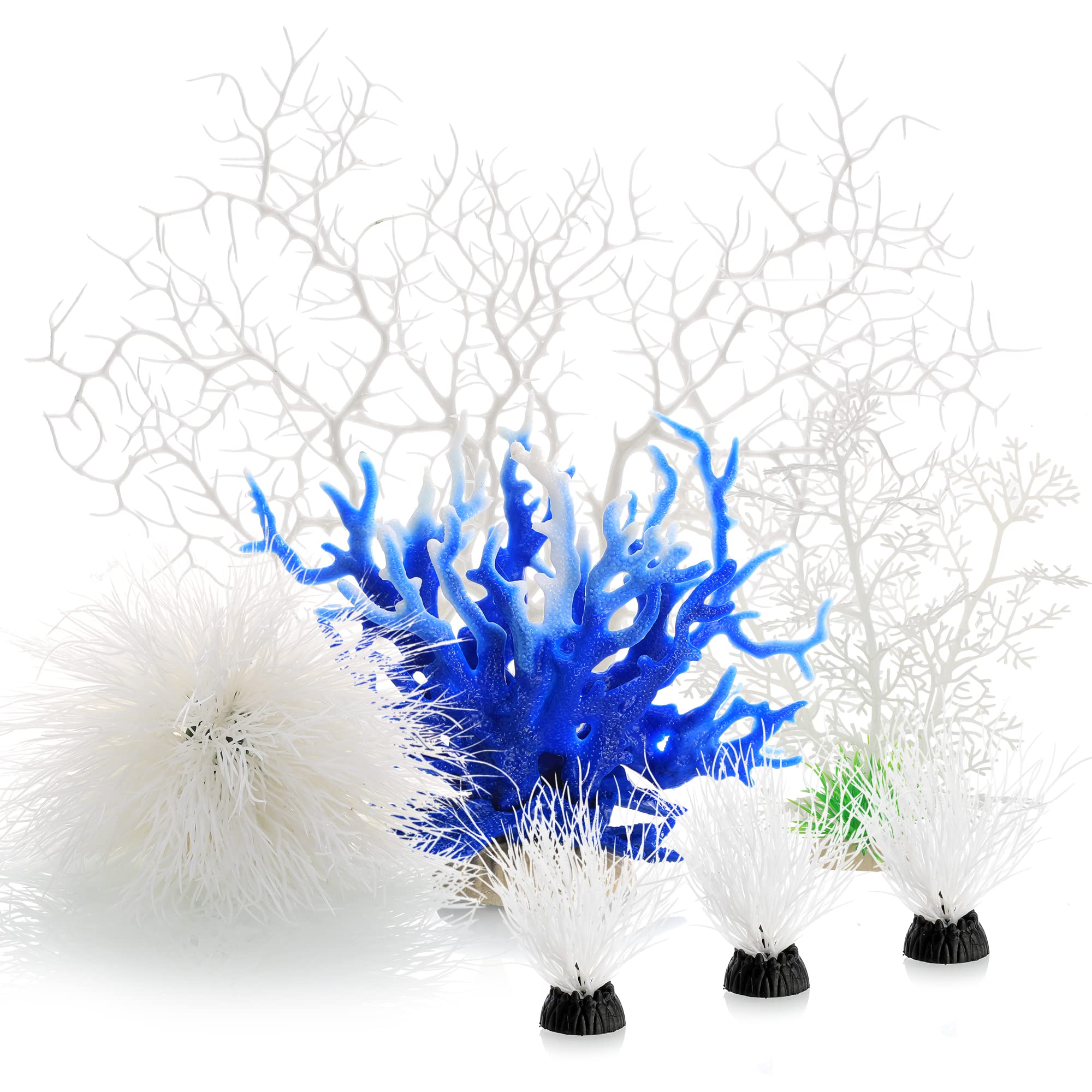 MyLifeUNIT aquarium coraux blancs lot de 7 pièces pour décor élégant