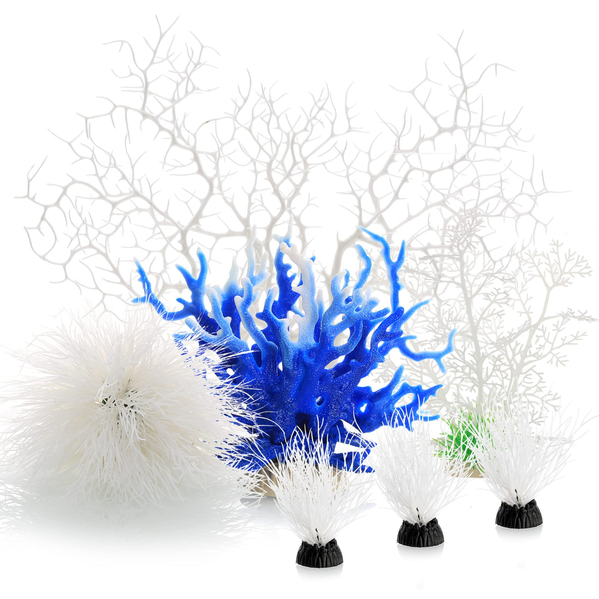 MyLifeUNIT aquarium coraux blancs lot de 7 pièces pour décor élégant