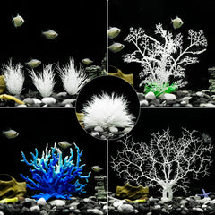 Base en céramique stable soutenant les plantes artificielles dans l'eau
