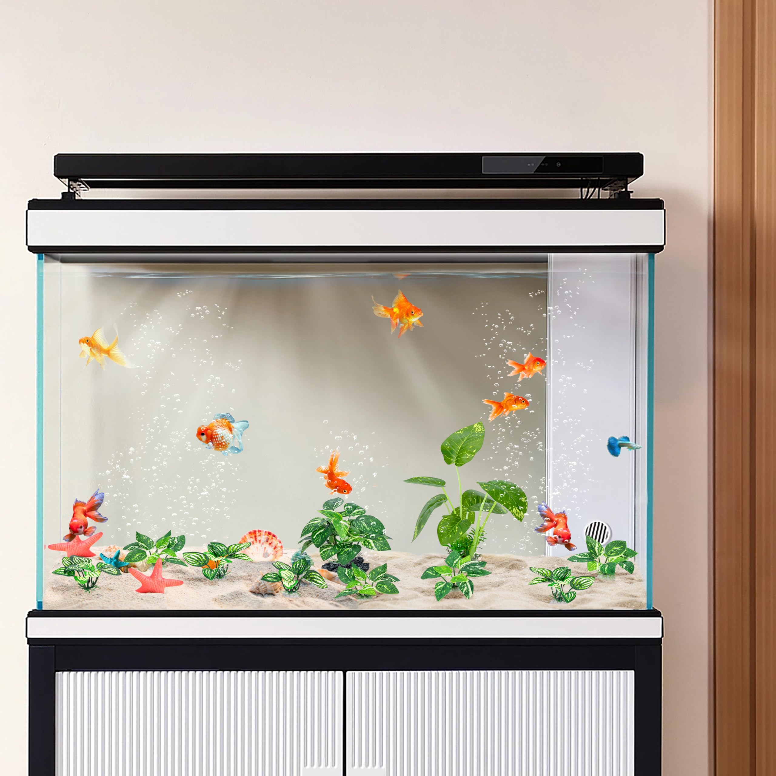 MyLifeUNIT Betta ensemble-plantes-soie: assortiment polyvalent pour tous types de bac.
