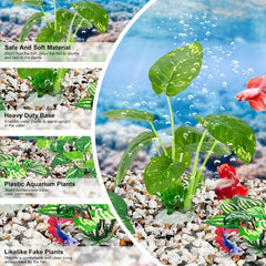 MyLifeUNIT Betta plante-soie-petite-2: petites plantes faciles à nettoyer et durables.