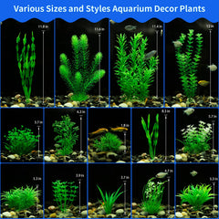 MyLifeUNIT – ensemble de 20 plantes d'aquarium pour décor vivant.