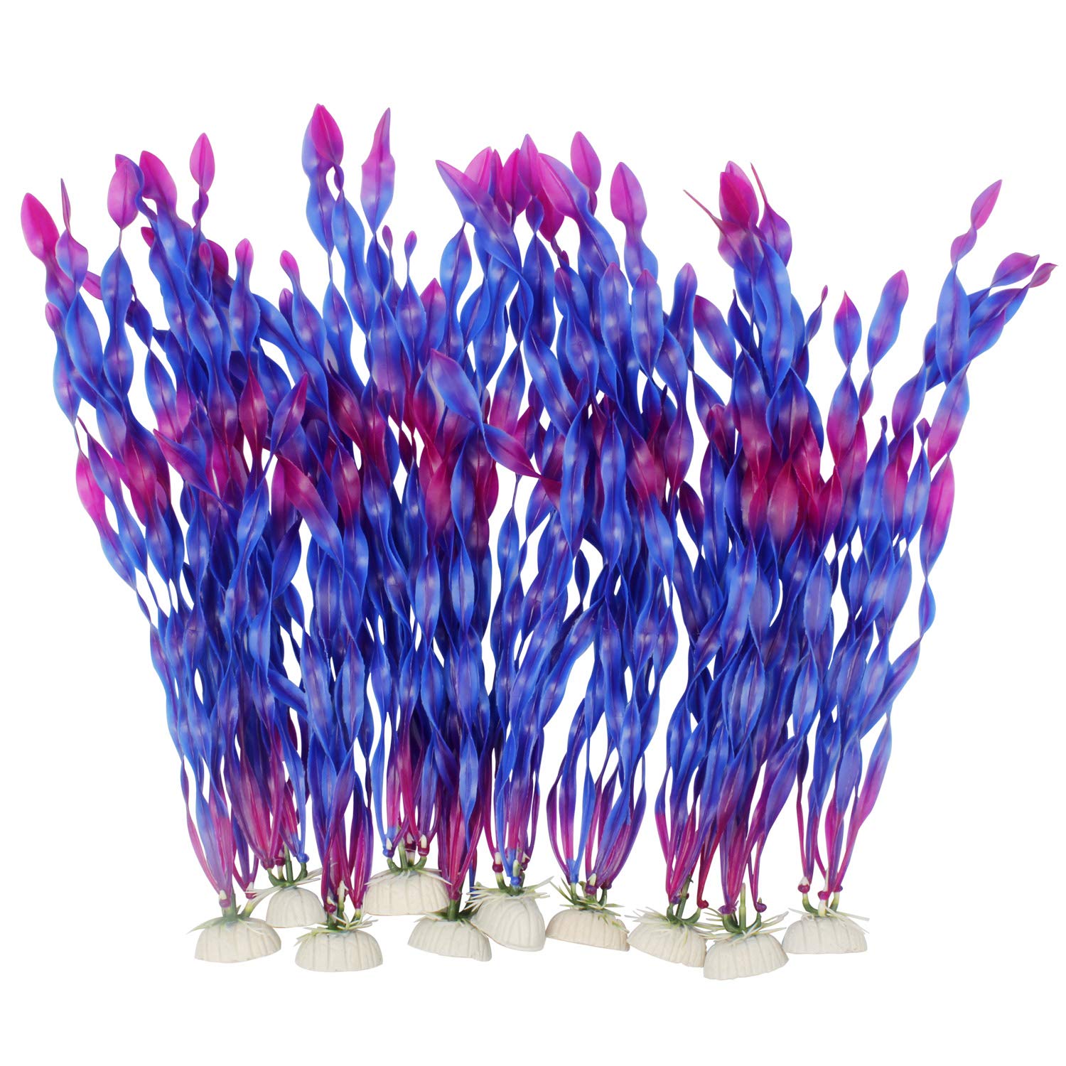 MyLifeUNIT algue artificielle violet ensemble-10pc : décor vivant sans entretien