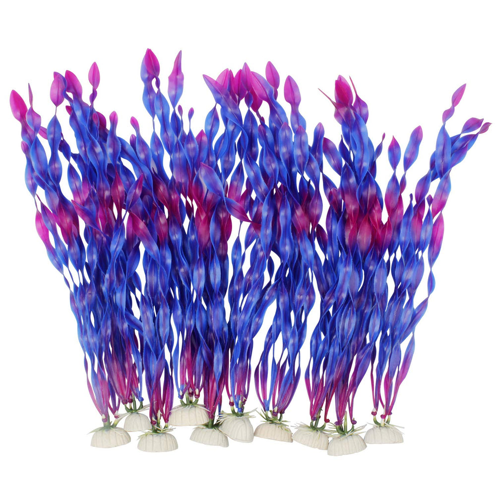 MyLifeUNIT algue artificielle violet ensemble-10pc : décor vivant sans entretien