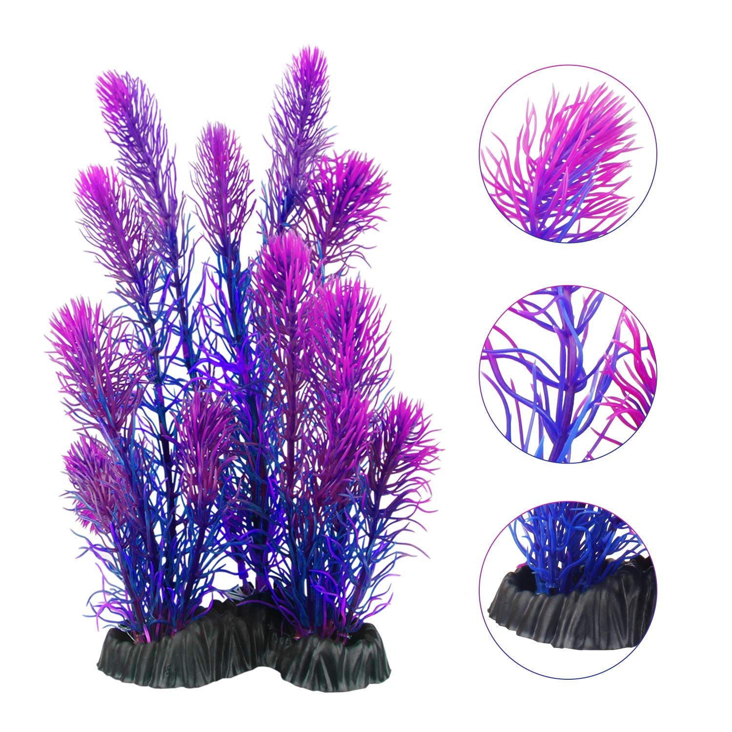 MyLifeUNIT plantes artificielles oranges pour bac, couleur vive sans entretien