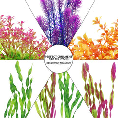 MyLifeUNIT plantes artificielles roses pour aquarium, touche colorée sans effort