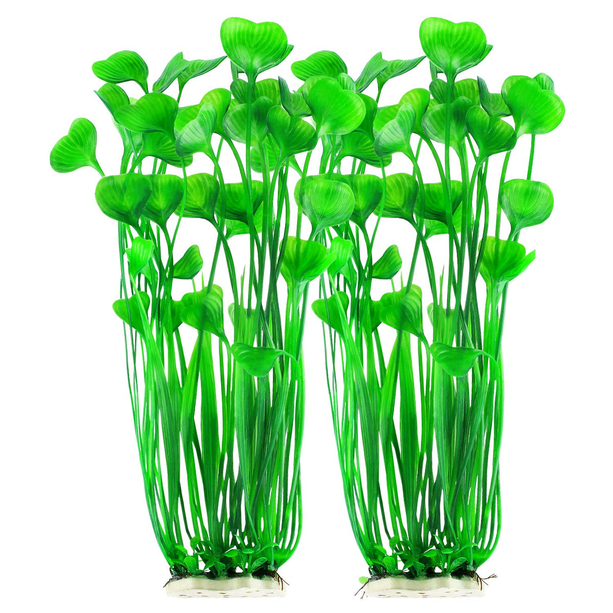 MyLifeUNIT plantes artificielles d'aquarium vertes, hauteur 400 mm, décor sûr pour les poissons