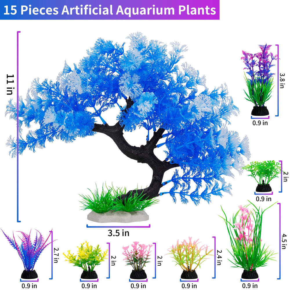 MyLifeUNIT plantes artificielles petites, 14 pièces, ajoutent couleur vive