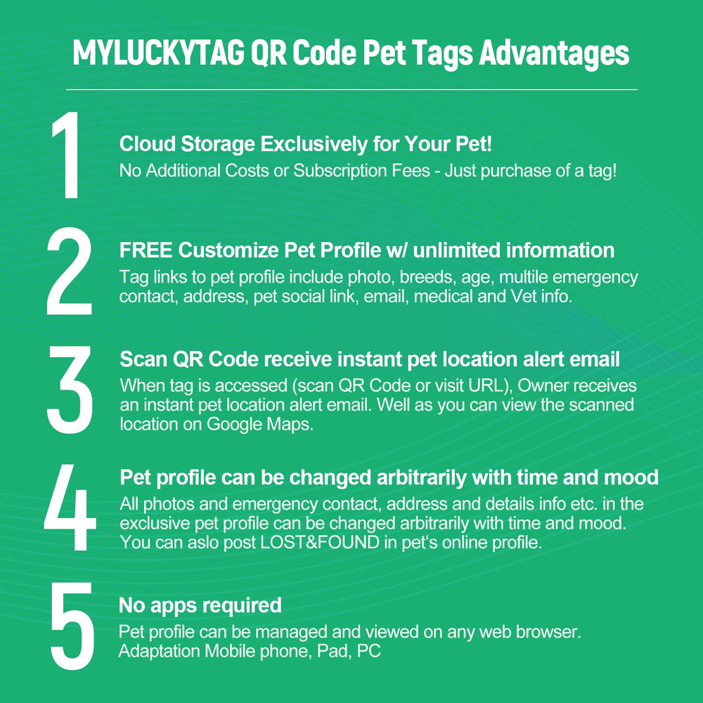 MYLUCKTAG usage simple sans application nécessaire pour démarrer.