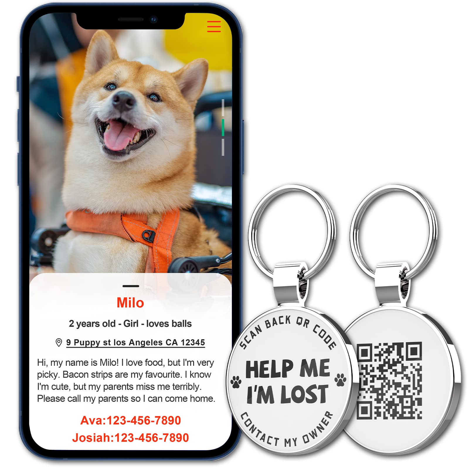 MYLUCKYTAG alert-emplacement-par-email : localisation envoyée par email lors du scan.