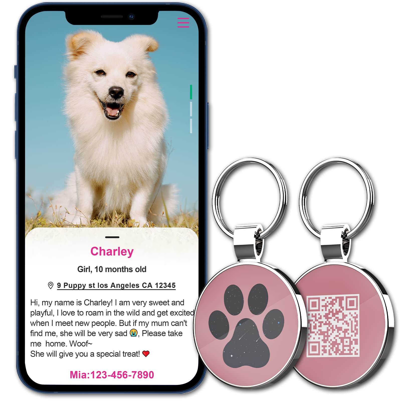 MYLUCKTAG profil animal gratuit sans application nécessaire.