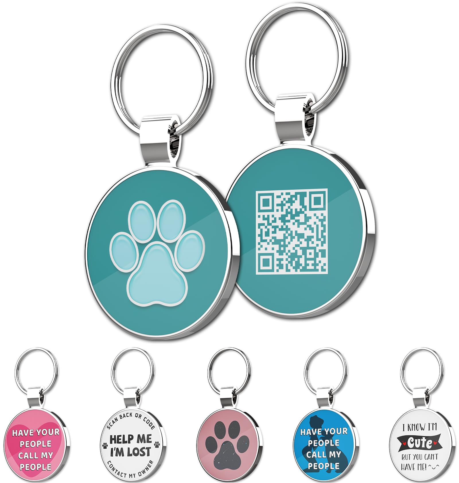 MYLUCKYTAG tag-qr-collier: accès rapide au profil animal.