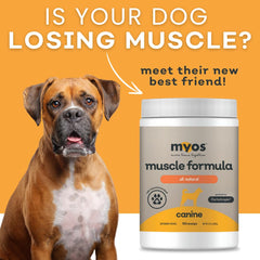 Gélules MYOS Canine Muscle Formula faciles à administrer.