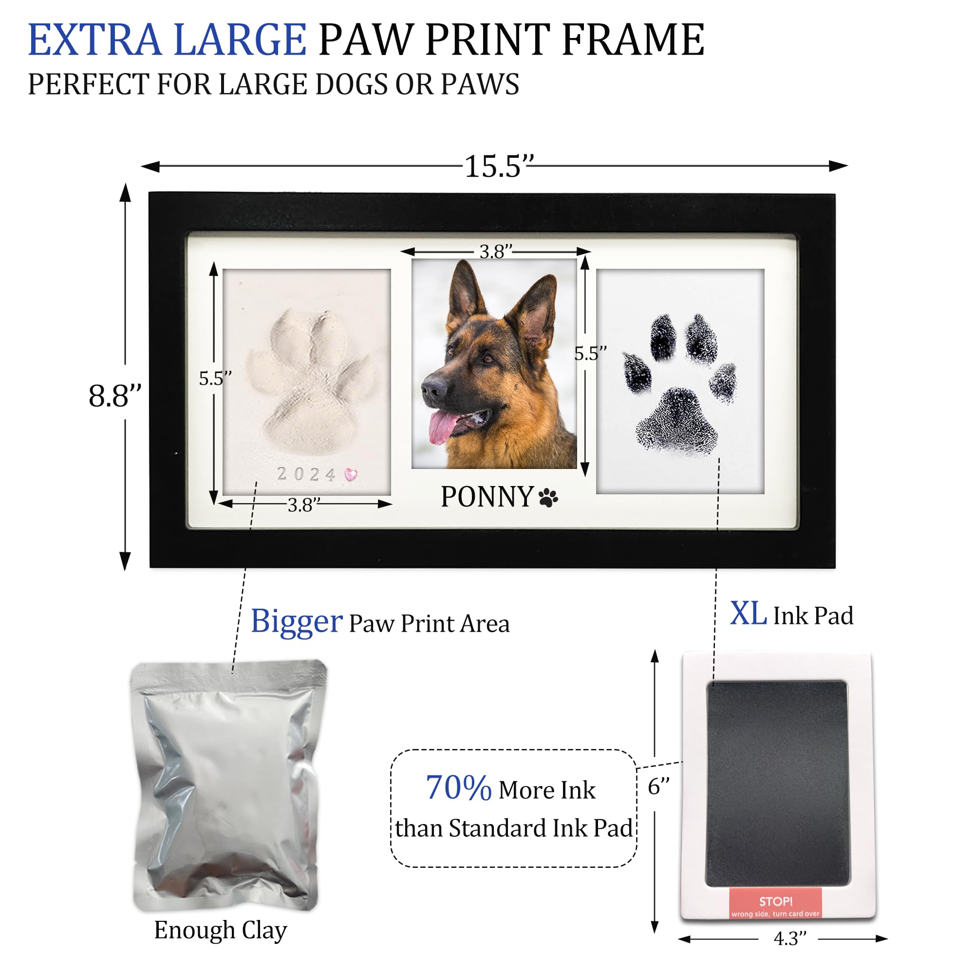 MYPAWLETS argile douce pour empreinte patte fidèle et facile