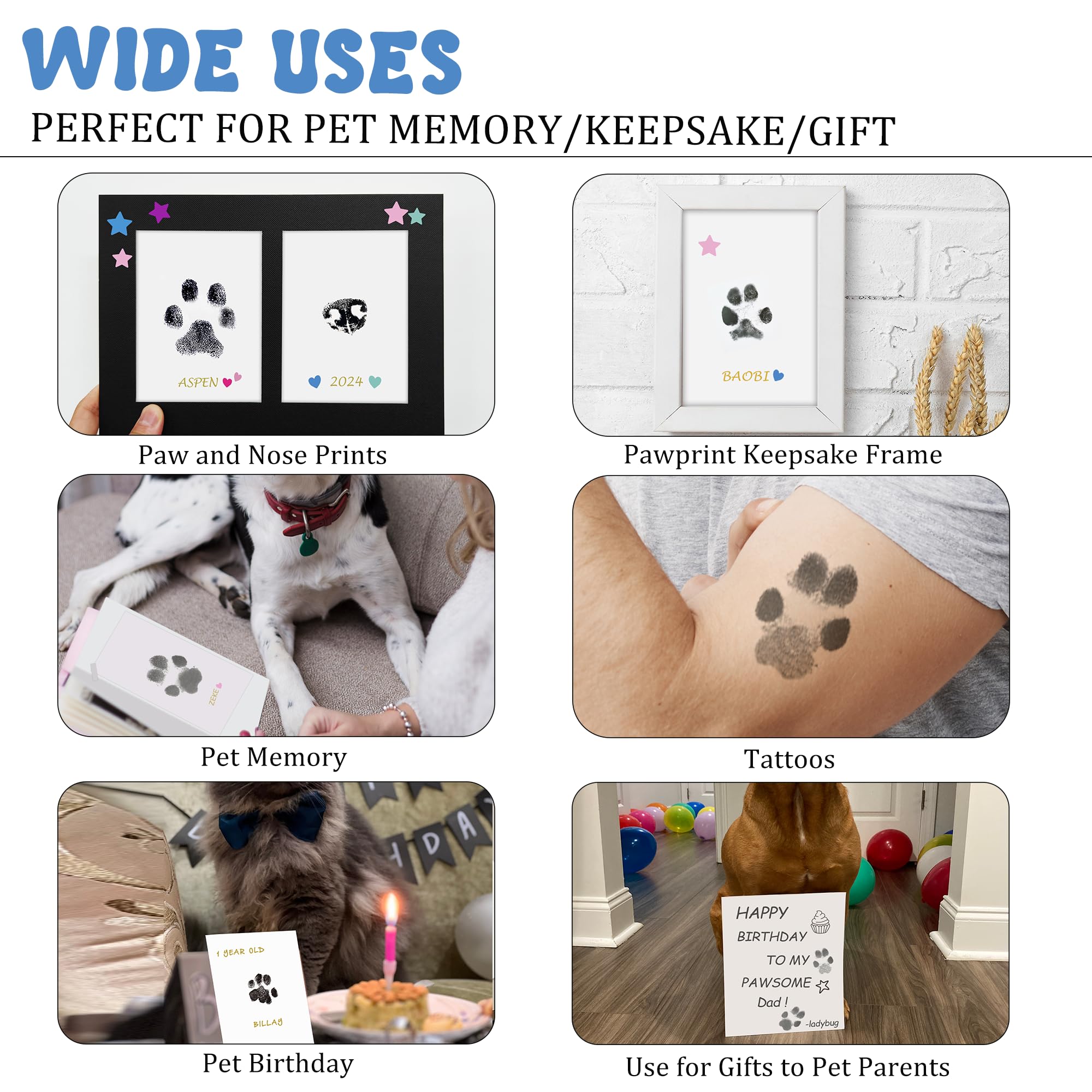 MYPAWLETS cadre d'affichage papier empreinte patte