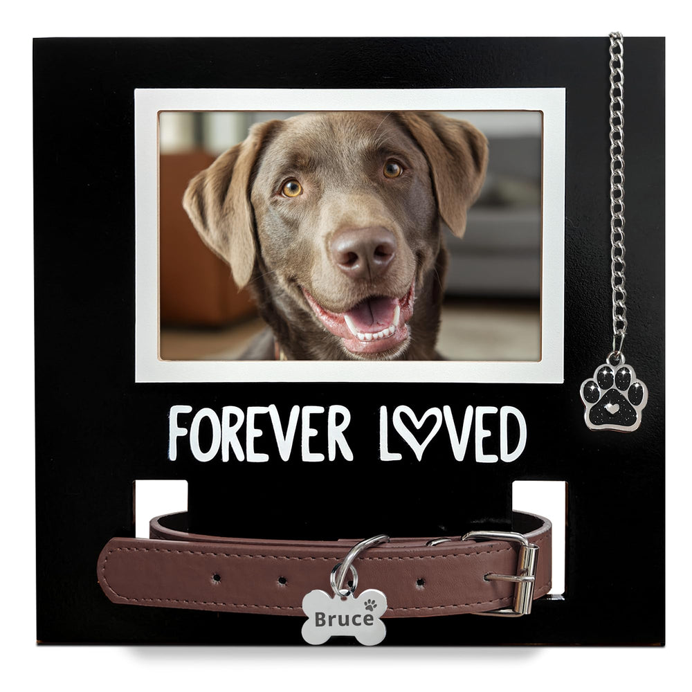Cadre MYPAWLETS memorial pour chien et chat avec empreinte de patte, souvenir durable.