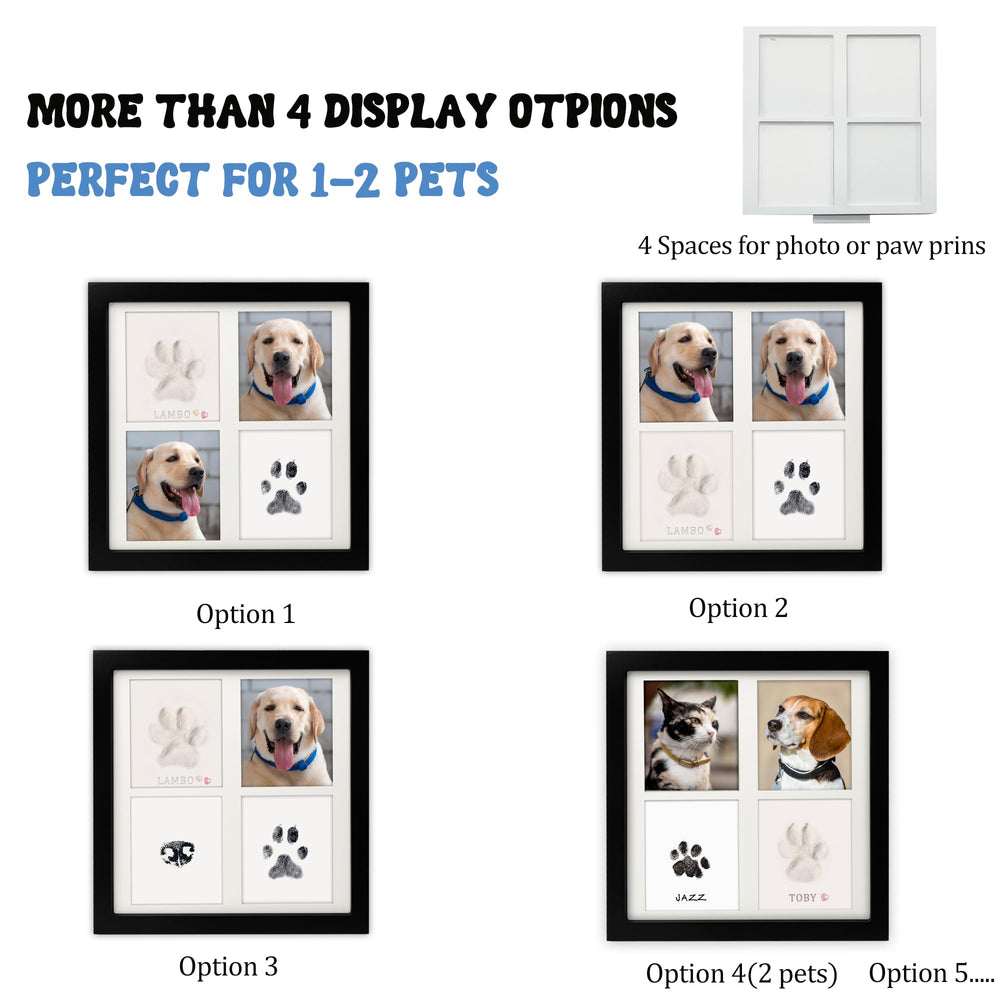 MYPAWLETS emplacement photo pattes : présentation stable et élégante des souvenirs.