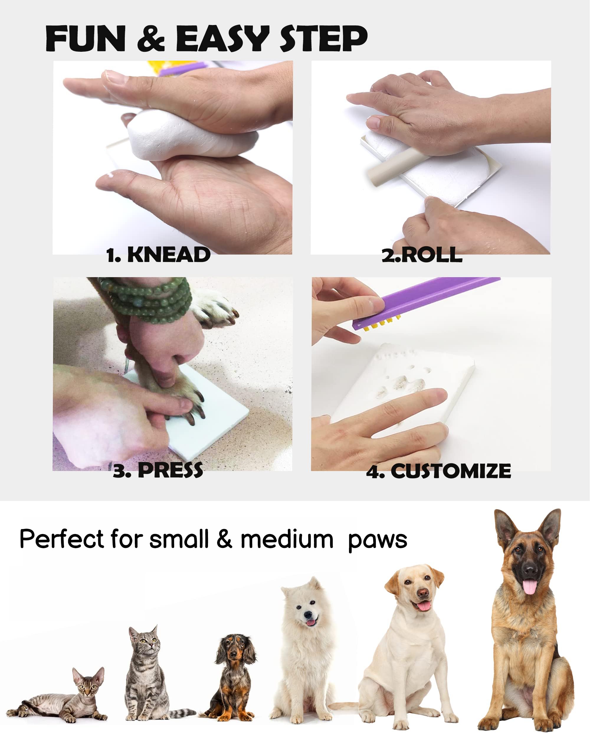 MYPAWLETS empreinte-patte durable: pièce durable à afficher ou partager.