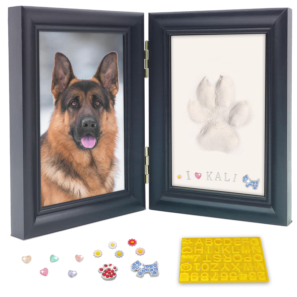 MYPAWLETS cadre empreinte patte grande pour un souvenir chaleureux et décoratif.